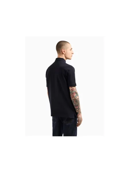 Koszulka polo Armani Exchange niebieska