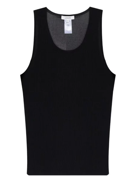 Vlněná žebrovaná košile Lemaire černá