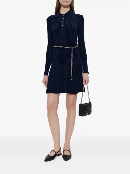 Костюм жилетка Michael Michael Kors до коляното с шипове синьо