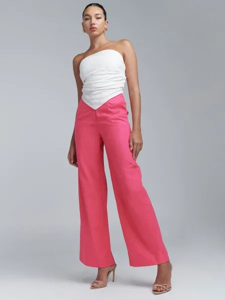 BWLDR Pantaloni Louanne' roz