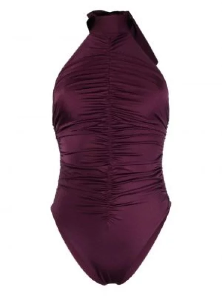 Costum de baie Noire Swimwear cu gât halter violet