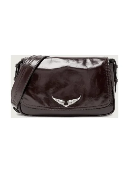 Zadig&Voltaire De piele geantă pe umăr LE ZOUZOU VINTAGE maro