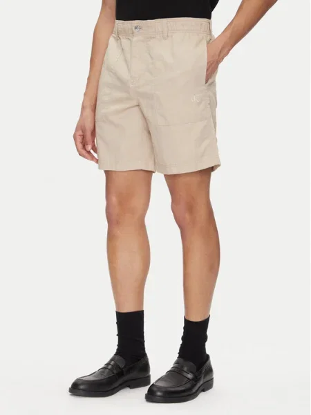 Calvin Klein Jeans Szövet rövidnadrág bézs