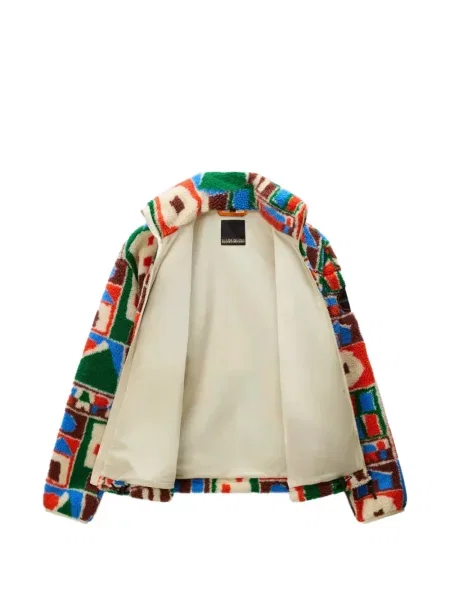 Hanorac din fleece Napapijri din fleece cu imagine
