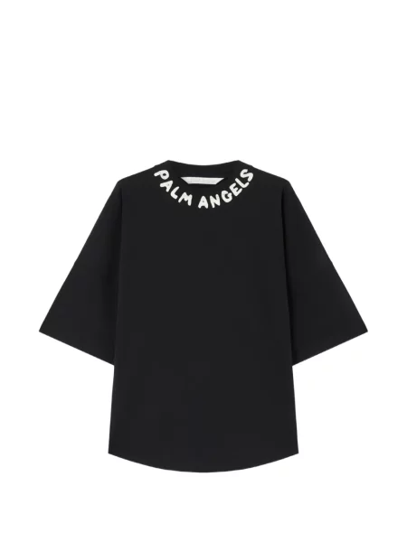 Tricou Palm Angels cu imagine cu decolteu rotund negru