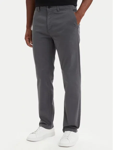 BOSS Pantaloni chino închis gri