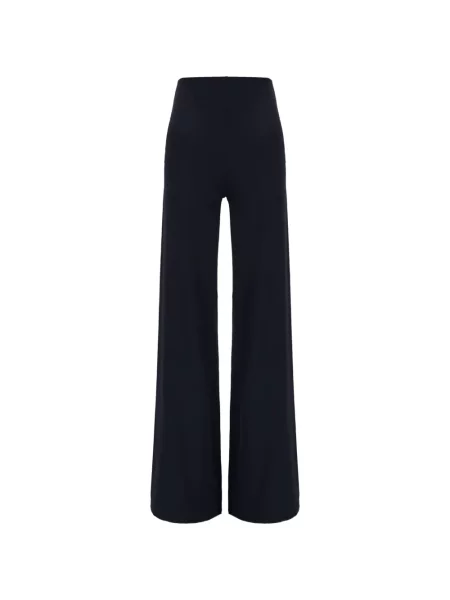 Pantaloni Maison Anami cu autograf albastru