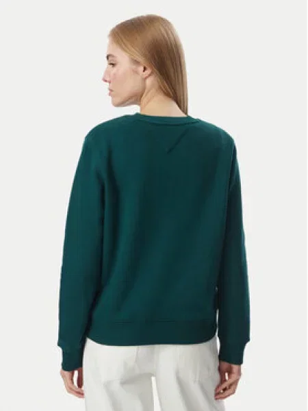 Tommy Jeans Pulóver Sötétzöld