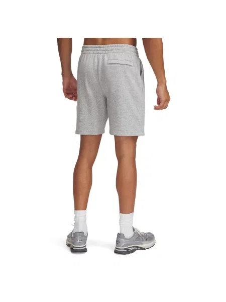 Pánske šortky Under Armour Icon Fleece mod gray light heather/white sivá