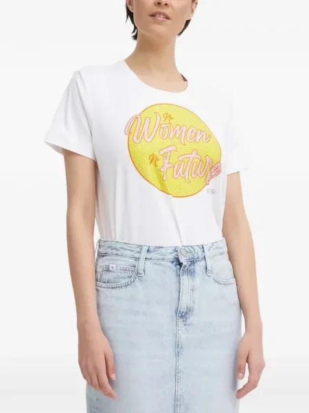 Tricou Mos Mosh cu imagine alb