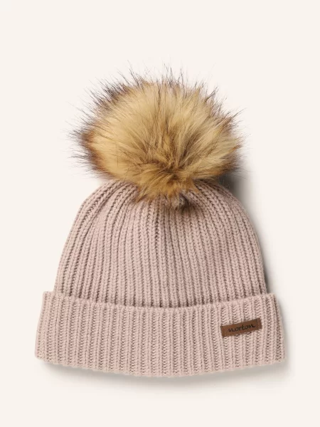Norton Czapka Z Pomponem Z Prawdziwym Futrem braun