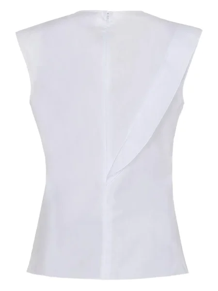 Τοπ Mantu με βολάν λευκό