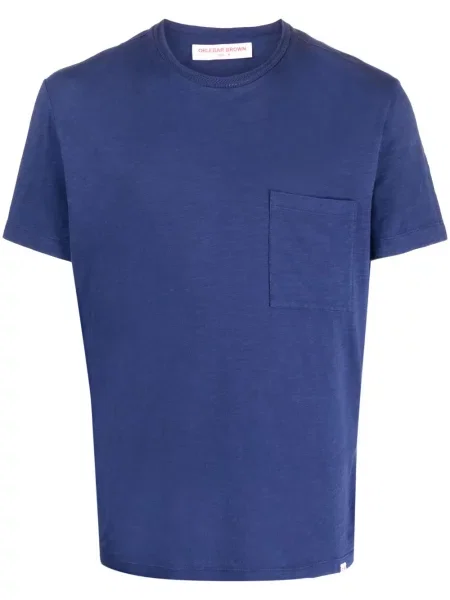 Scurt tricou polo Orlebar Brown albastru