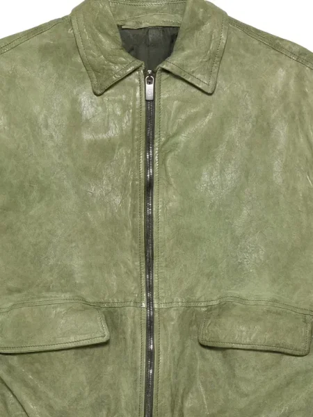 Kamizelka Salvatore Santoro skórzana zielona