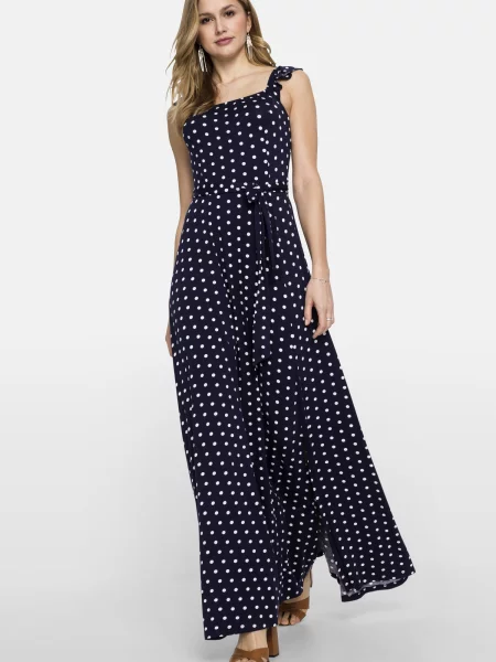 Bonprix Rochie albastru închis alb