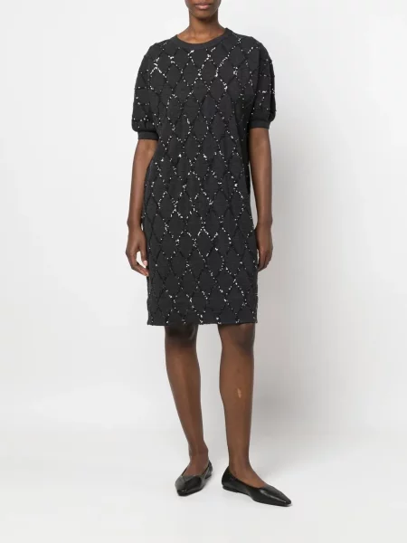 Rochie Brunello Cucinelli cu paiete gri