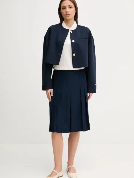 Suknjič Tommy Hilfiger mornarsko modra