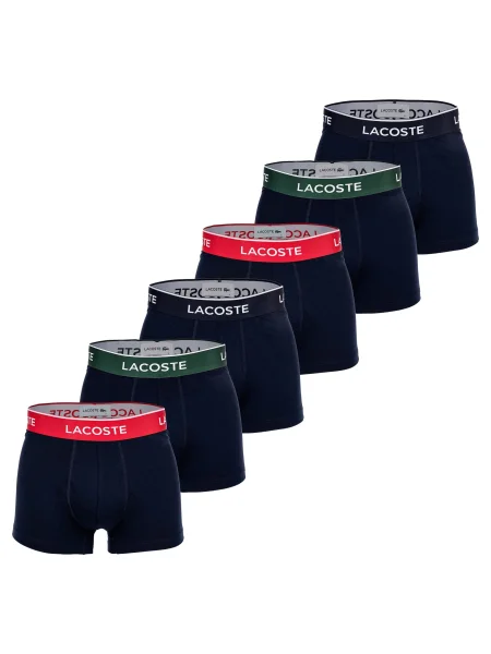 LACOSTE Boxerky tmavě modrá / zelená červená