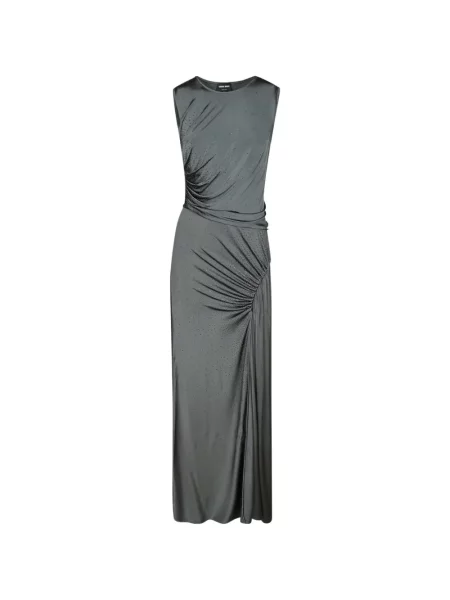 Rochie maxi Giorgio Armani cu volane gri