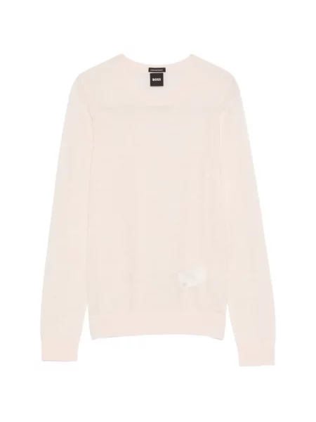 Top Boss cu decolteu rotund roz