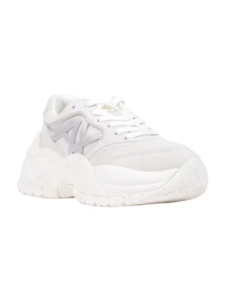 Sneakersy Armani Exchange skórzane białe