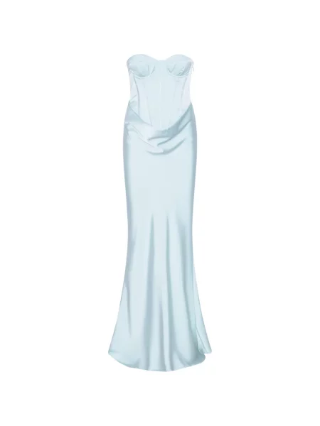 Maxi rochie maxi Rotate Birger Christensen tip corset de costum albastru