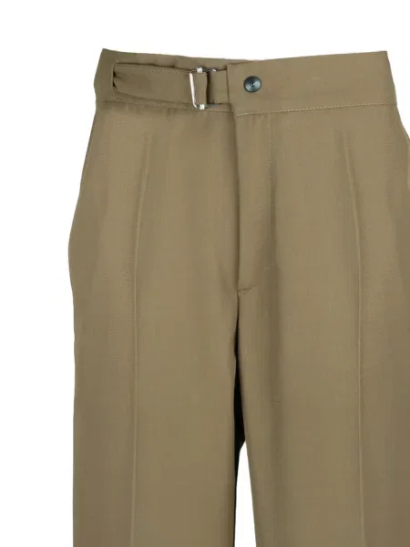 Pantaloni Costumein cu cataramă verde