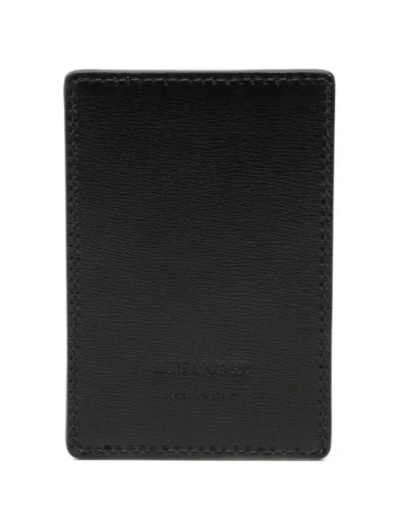 Portofel Jil Sander din piele negru