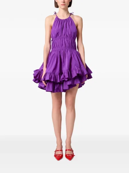 Rochie mini Msgm cu volane violet