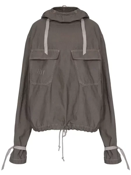 Geacă de blugi Maison Margiela cu glugă gri