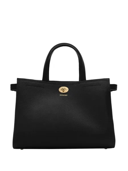 Geantă shopper Burberry în carouri negru