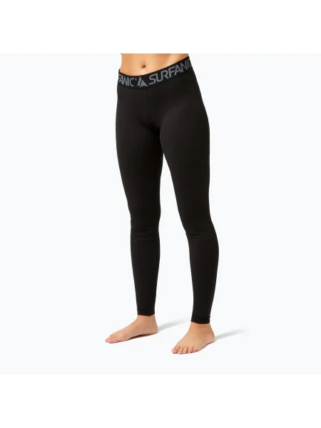 Pantaloni termoactivi pentru femei Surfanic Cozy Long John black negru