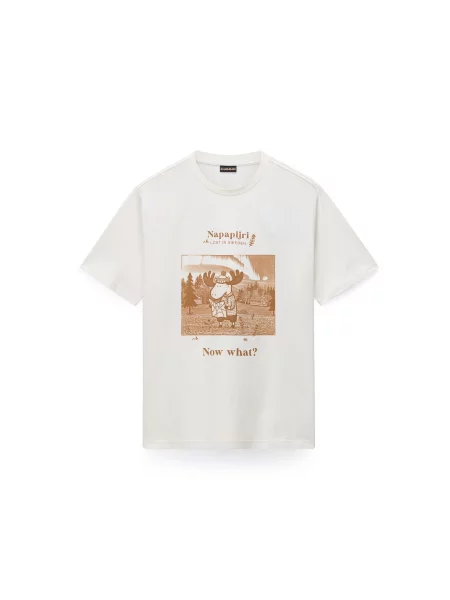 NAPAPIJRI Tricou ombră alb