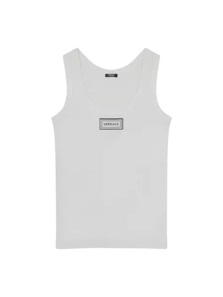 Top Versace na ramiączkach biały