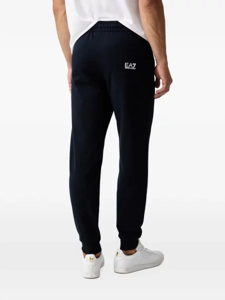 Бягане панталон Ea7 Emporio Armani с принт синьо