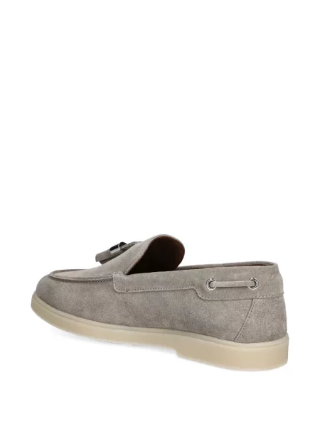 Semišové loafers Giuseppe Zanotti šedé