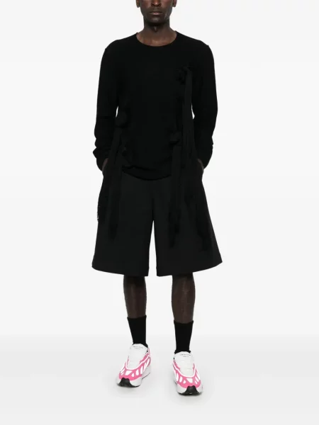 Pulover Comme Des Garcons Homme Plus cu decolteu rotund negru