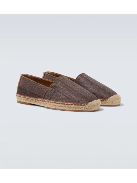 Espadrile Brunello Cucinelli din piele bej