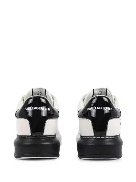 Sneakerși Karl Lagerfeld din dantelă alb