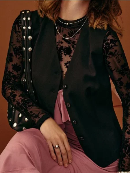 Костюмний жилет чорний