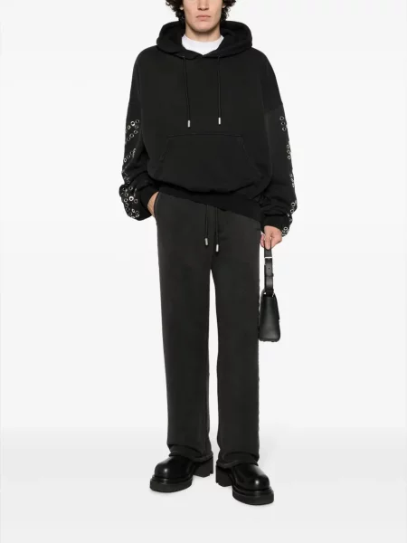 Hanorac cu glugă Off-white cu dungi alb