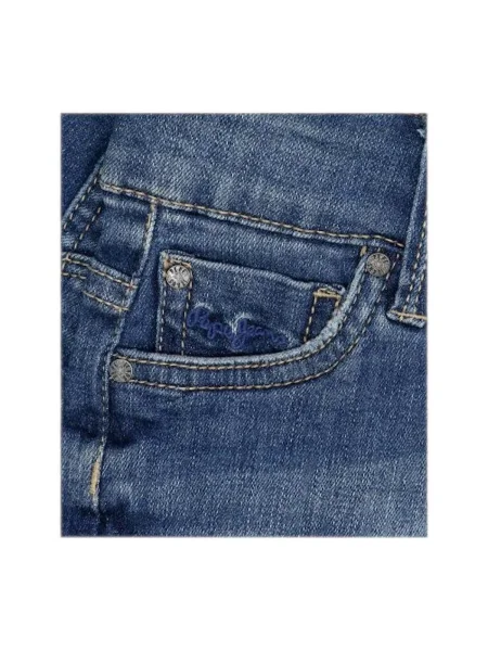 Gyerek denim ruha Pepe Jeans kék