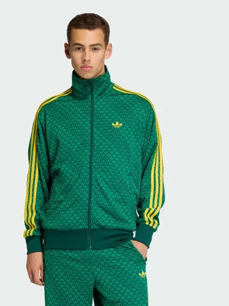 Переработанный свитер Adidas зеленый