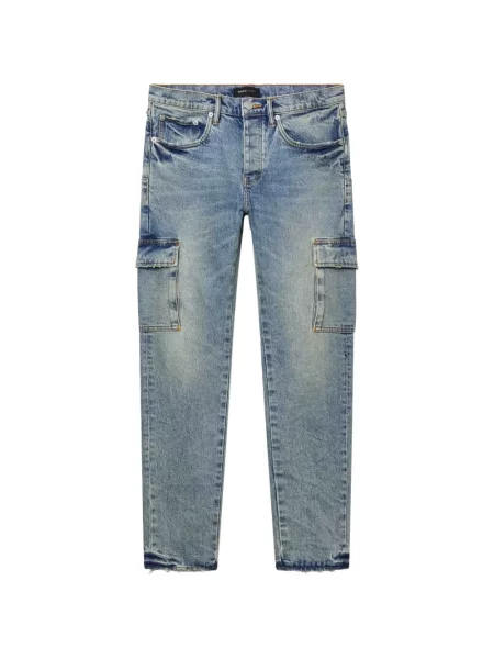 Blugi Purple Brand cu 5 buzunare albastru