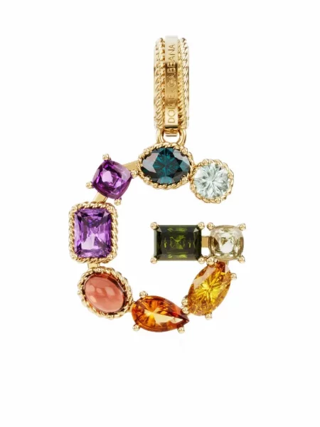 Pandantiv Dolce & Gabbana Rainbow cu strasuri galben