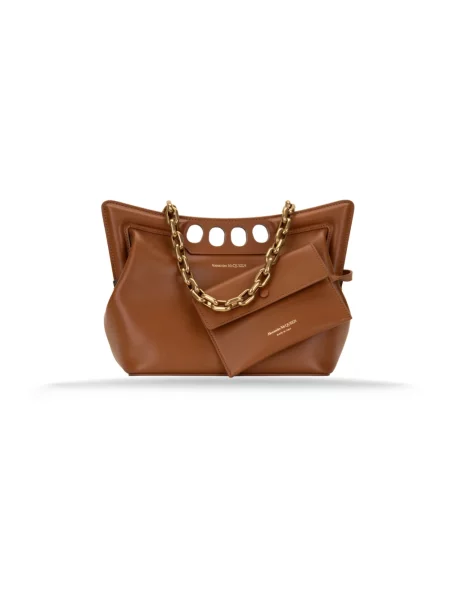 Torebka Alexander Mcqueen brązowa