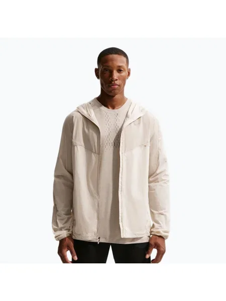 Mъжко яке за бягане Nike Stride Dri-Fit cream II/birch/natural бежово