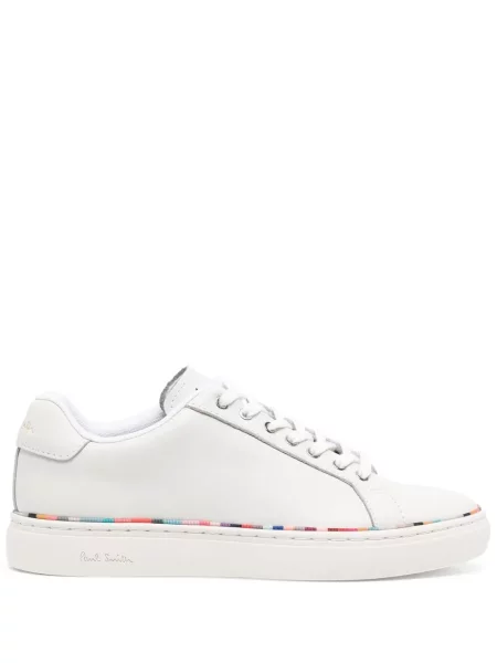 Sneakerși Paul Smith cu șireturi din dantelă alb