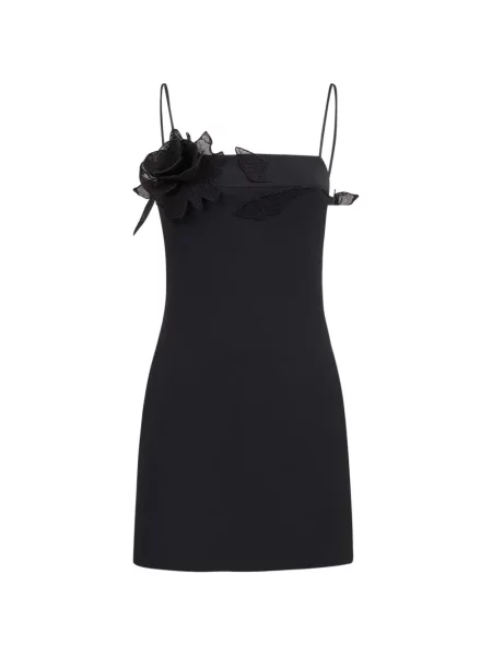 Sukienka mini David Koma koronkowa garniturowa czarna