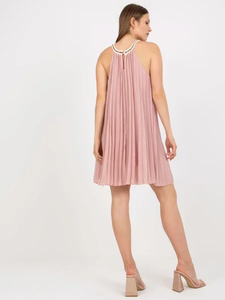 Rochie fără mâneci Fashionhunters fără mâneci de costum roz